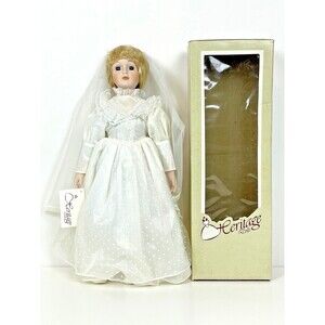 Vintage 1980's Princess Diana Style Heritage Bride Doll with Original Box (A7)